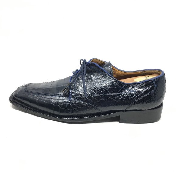 David Eden Oxfords Shoes Size 10.5 Blue Crocodile main image 6